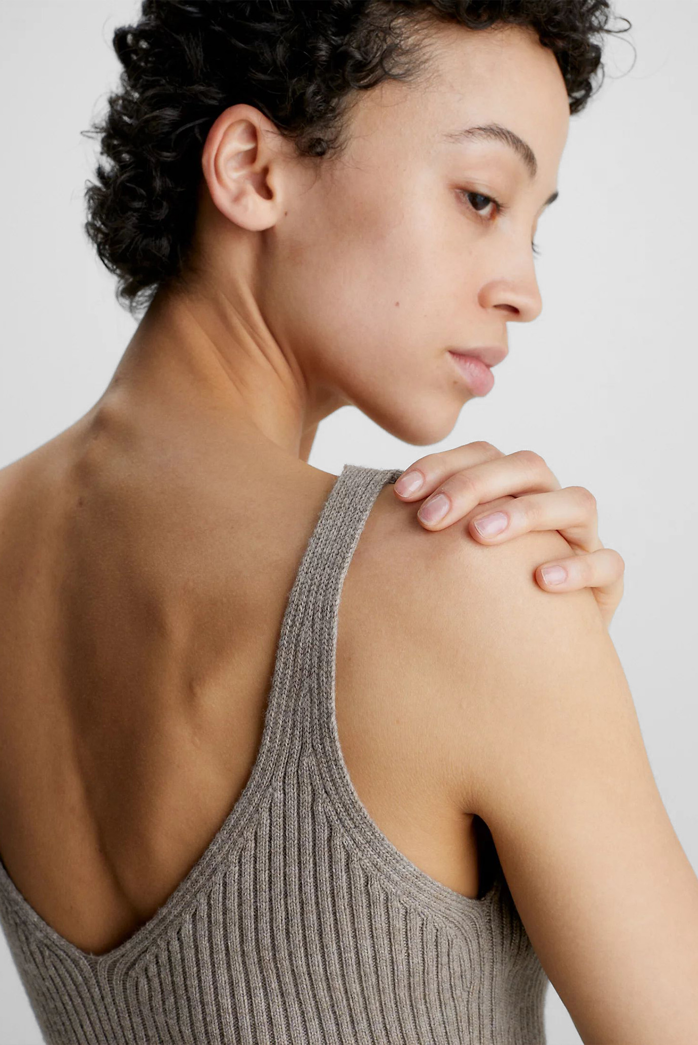 Платье RIB KNIT SLIP DRESS 4