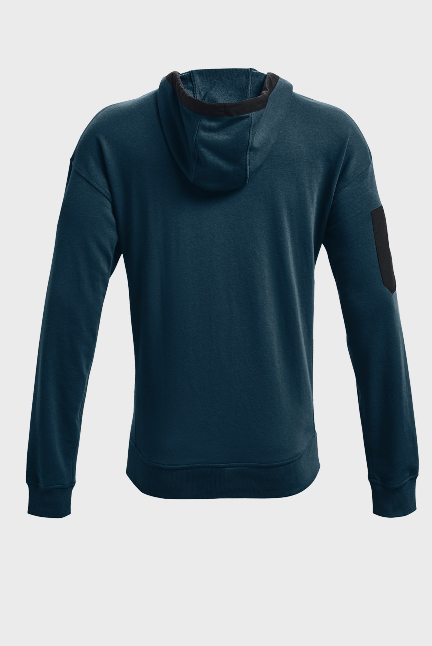 Мужское синее худи UA RIVAL TERRY SCRIBBLE FZ 12