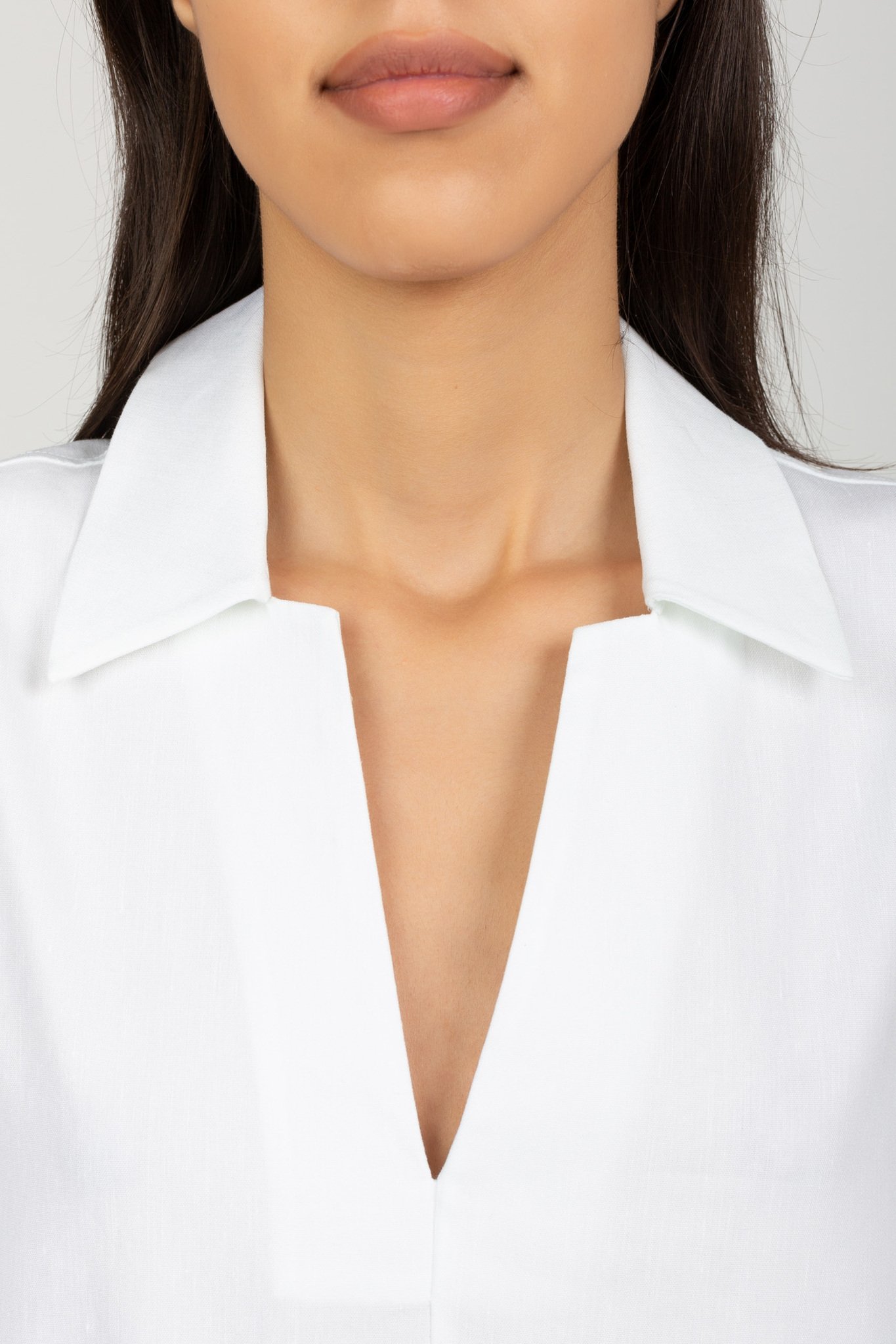 Платье LINEN OPEN NECK SHORT DRESS 4