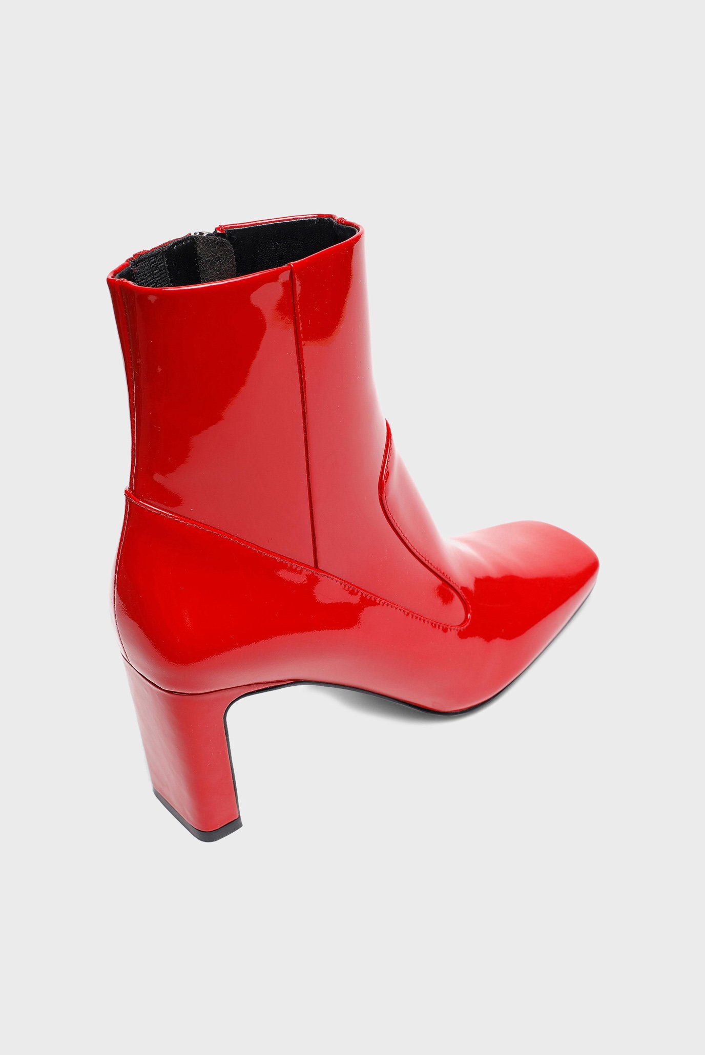 Женские красные кожаные ботильоны D-MILLENIA 10