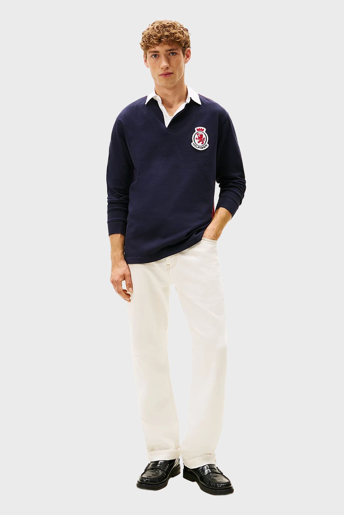 Поло с длинным рукавом LS RWB BLOCKING POLO 4