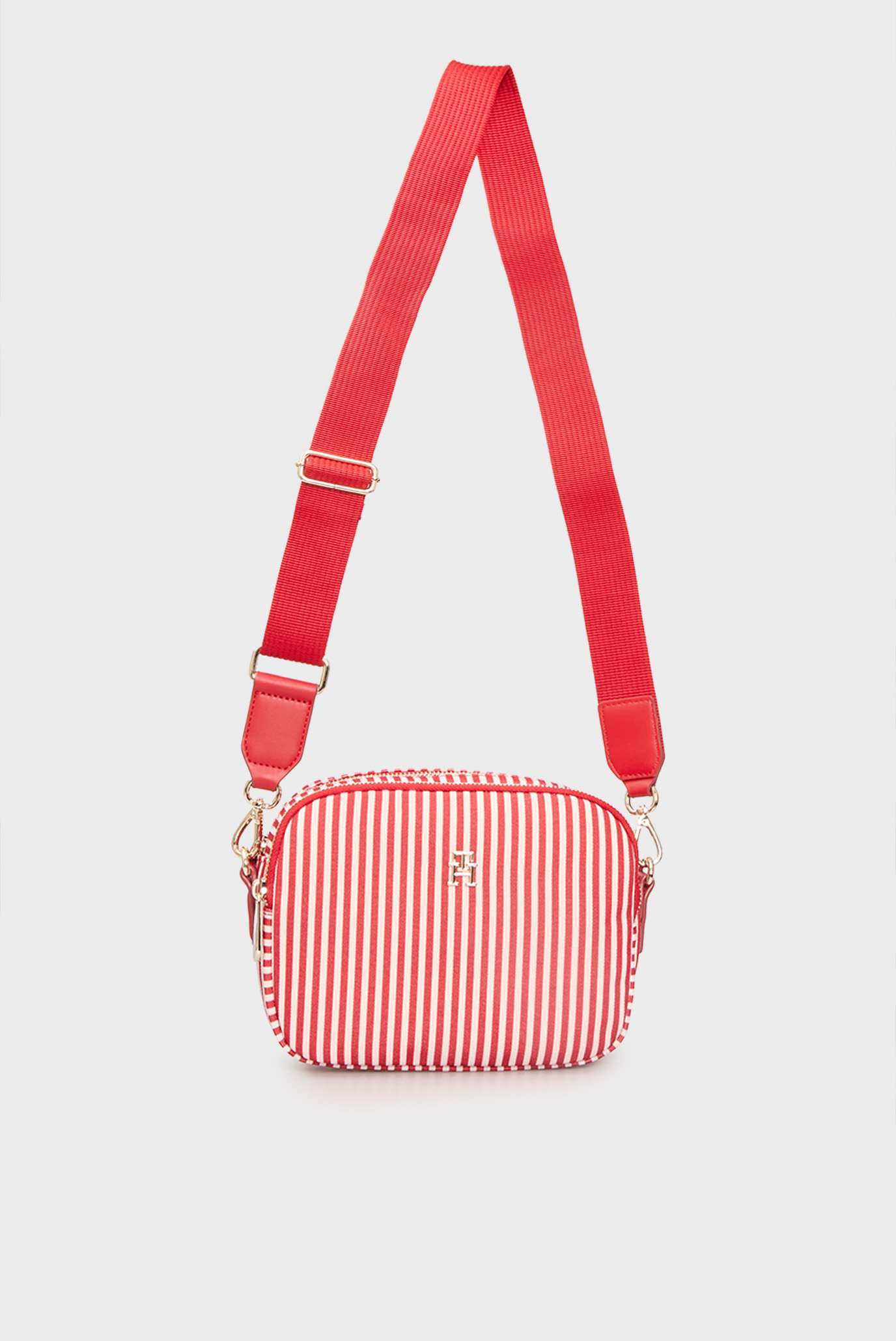 Женская красная сумка в полоску POPPY SUMMER CAMERA BAG 5