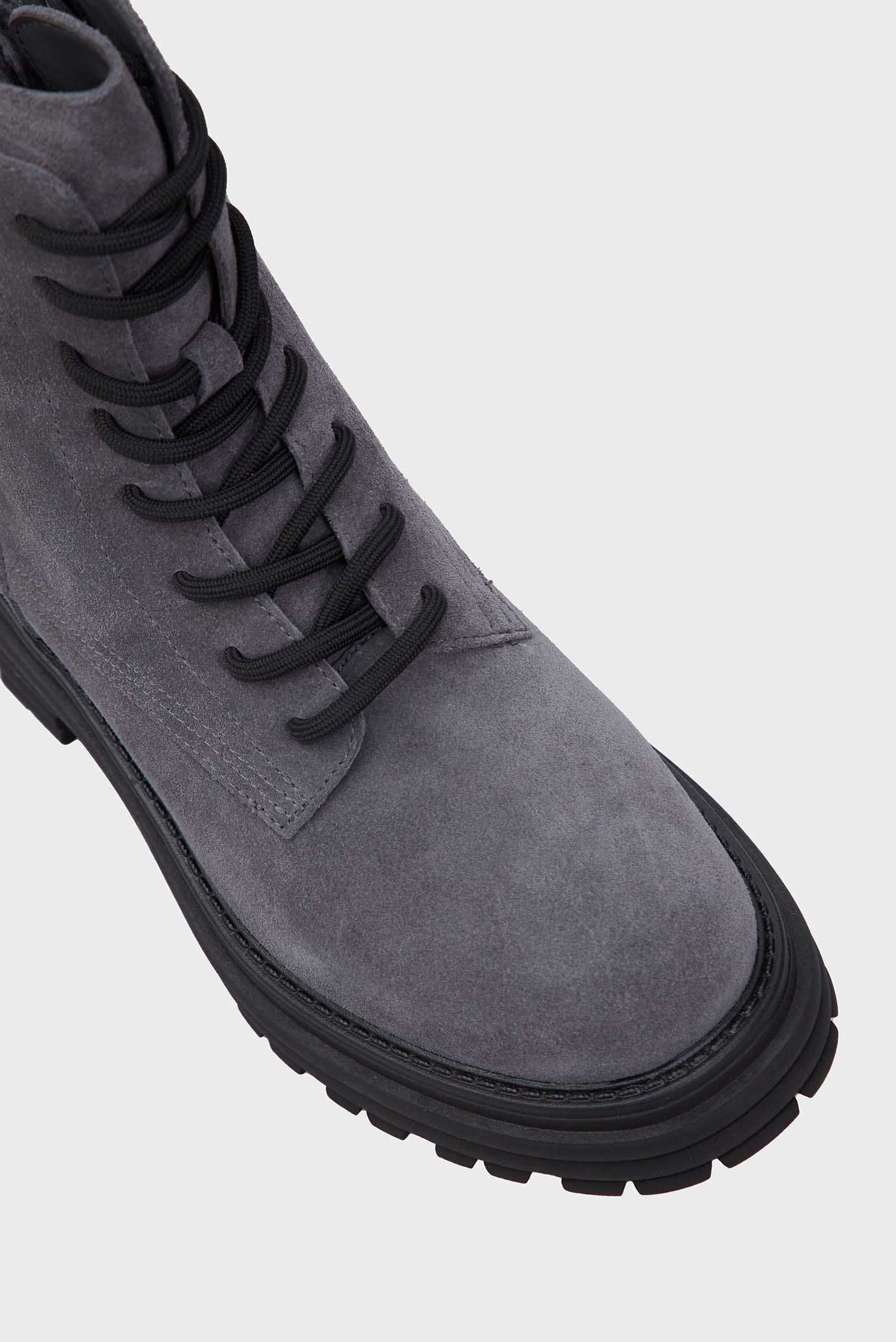 Женские серые замшевые ботинки Jerry Frost 4