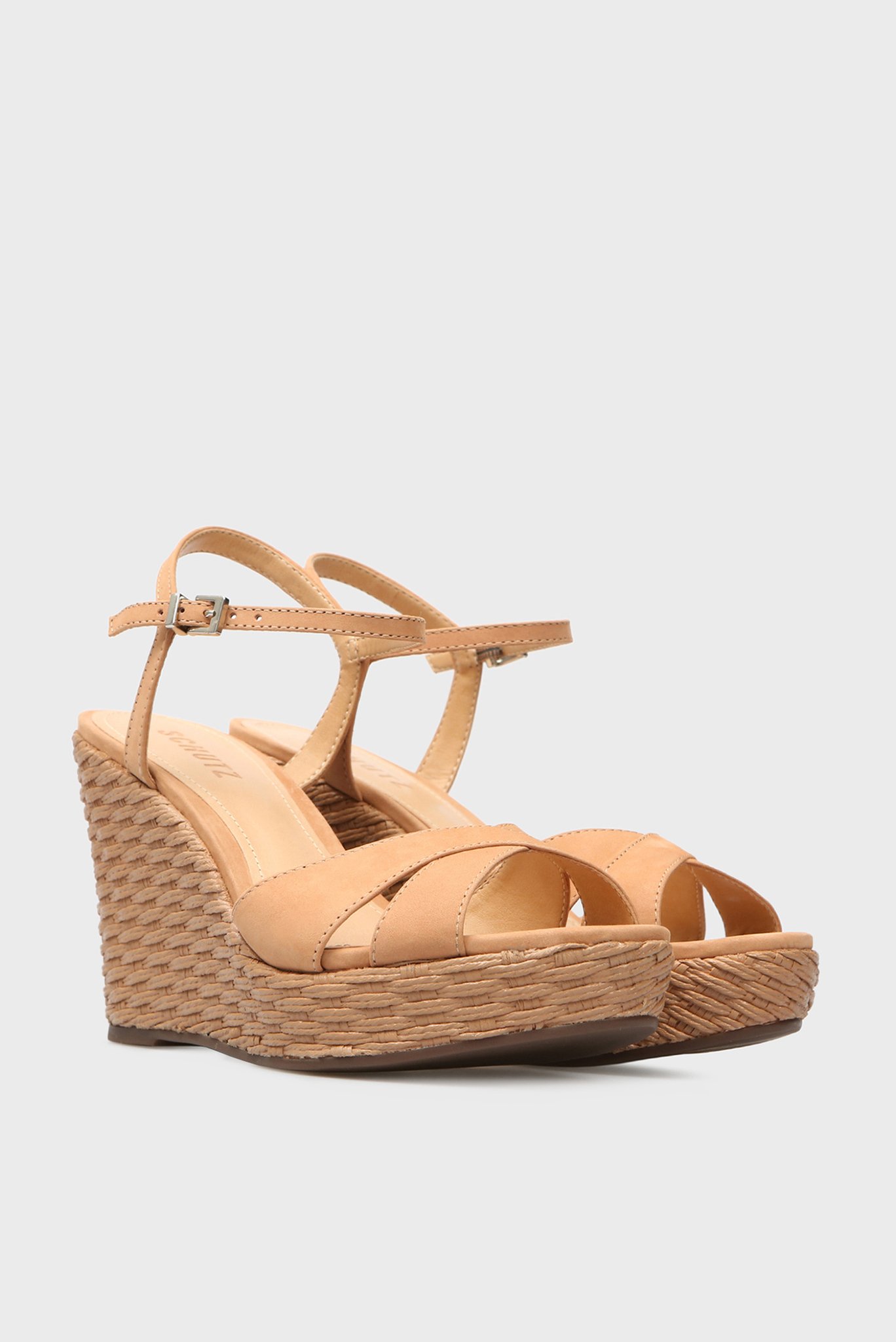 Женские бежевые кожаные босоножки 2