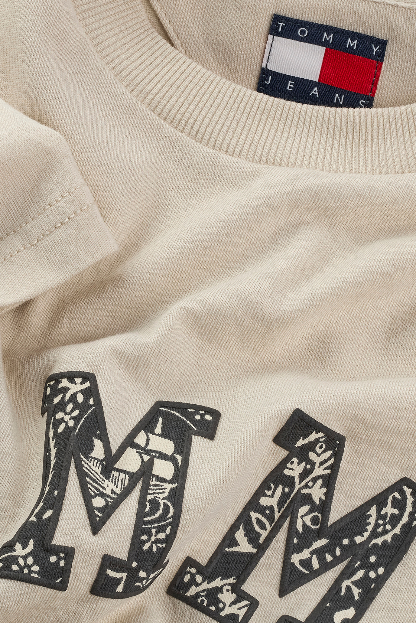 Мужская бежевая футболка TJM REG PAISLEY COLLEGE 5