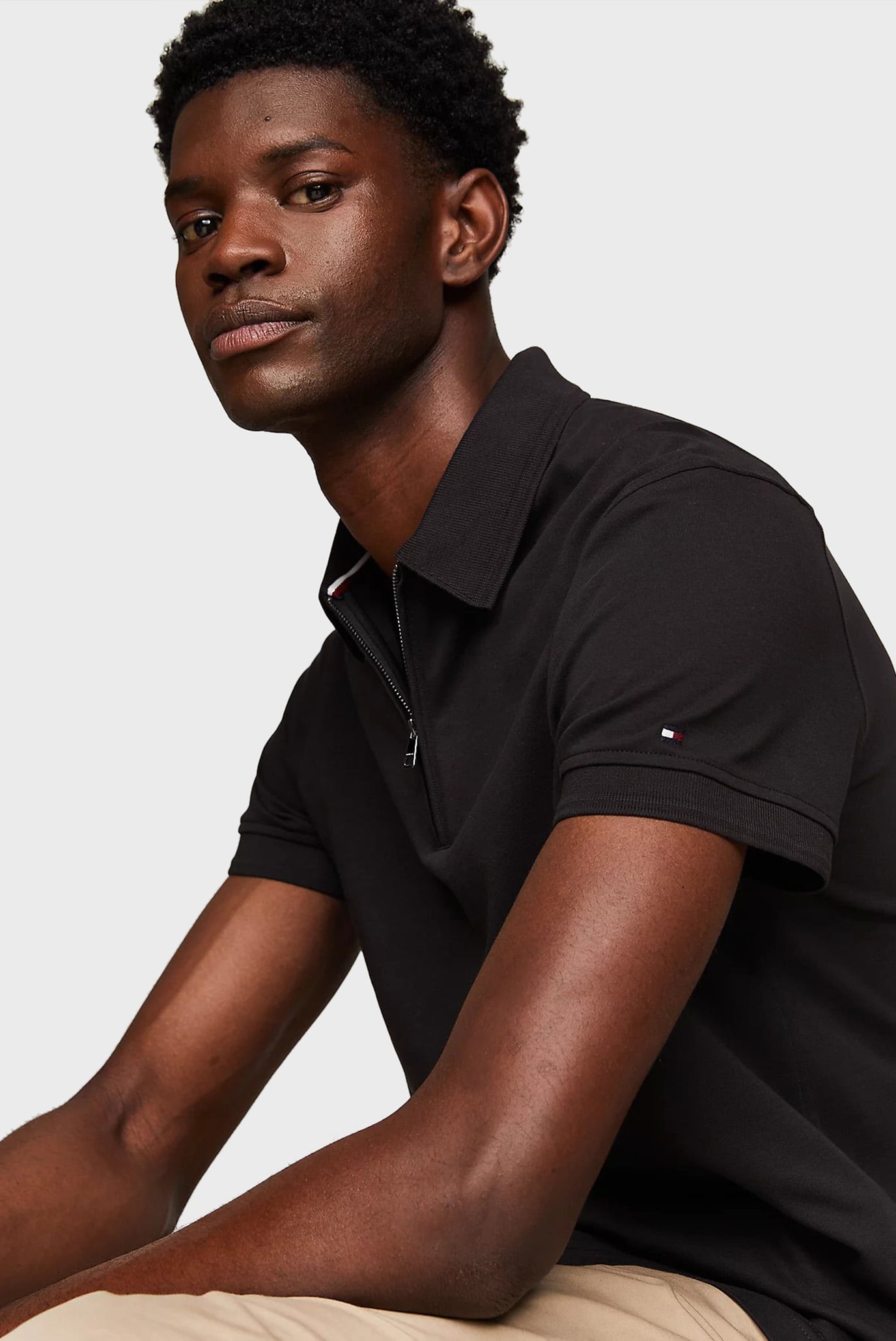 Поло DC INTERLOCK ZIP SLIM POLO 4