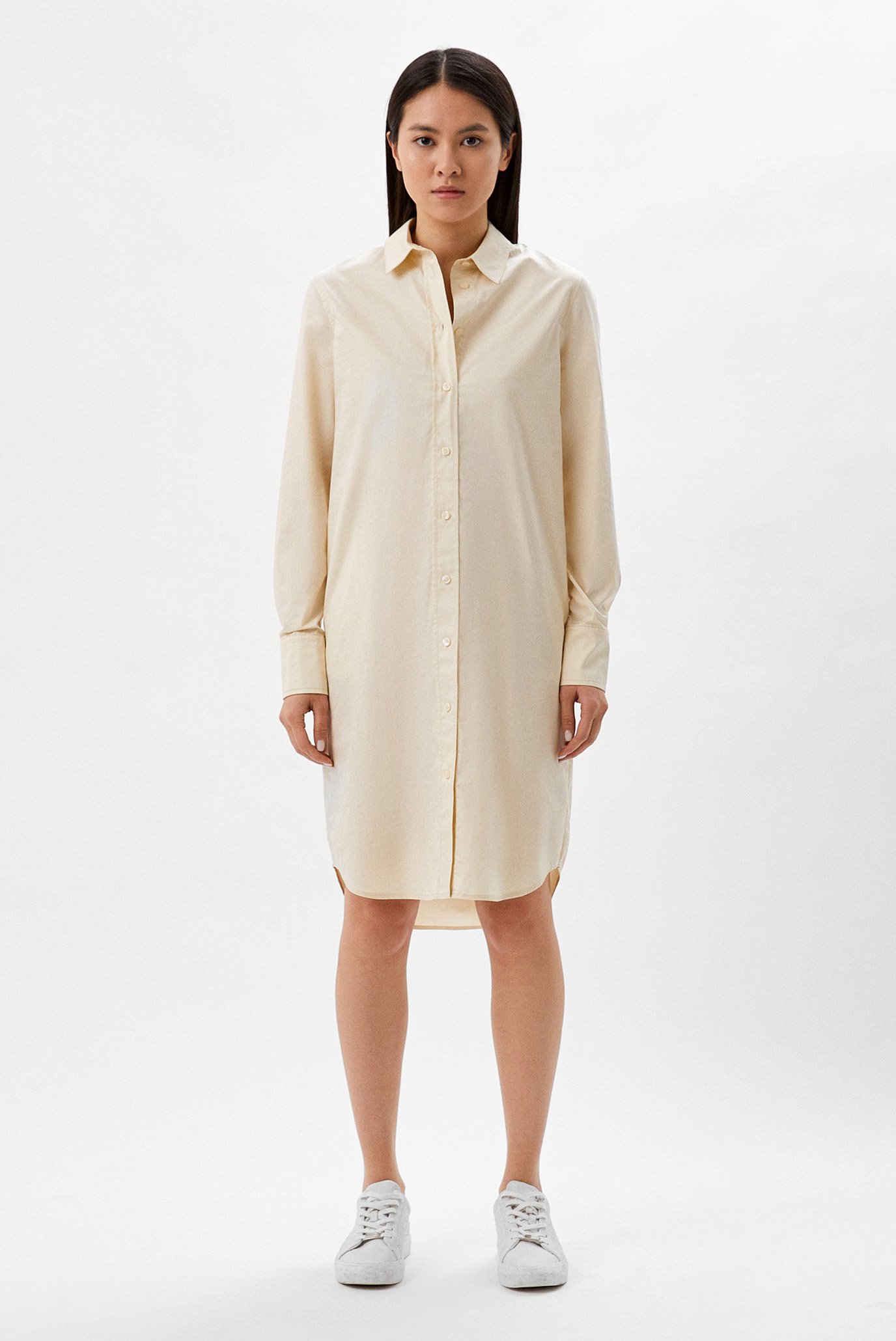 Женское бежевое платье SHINY 2