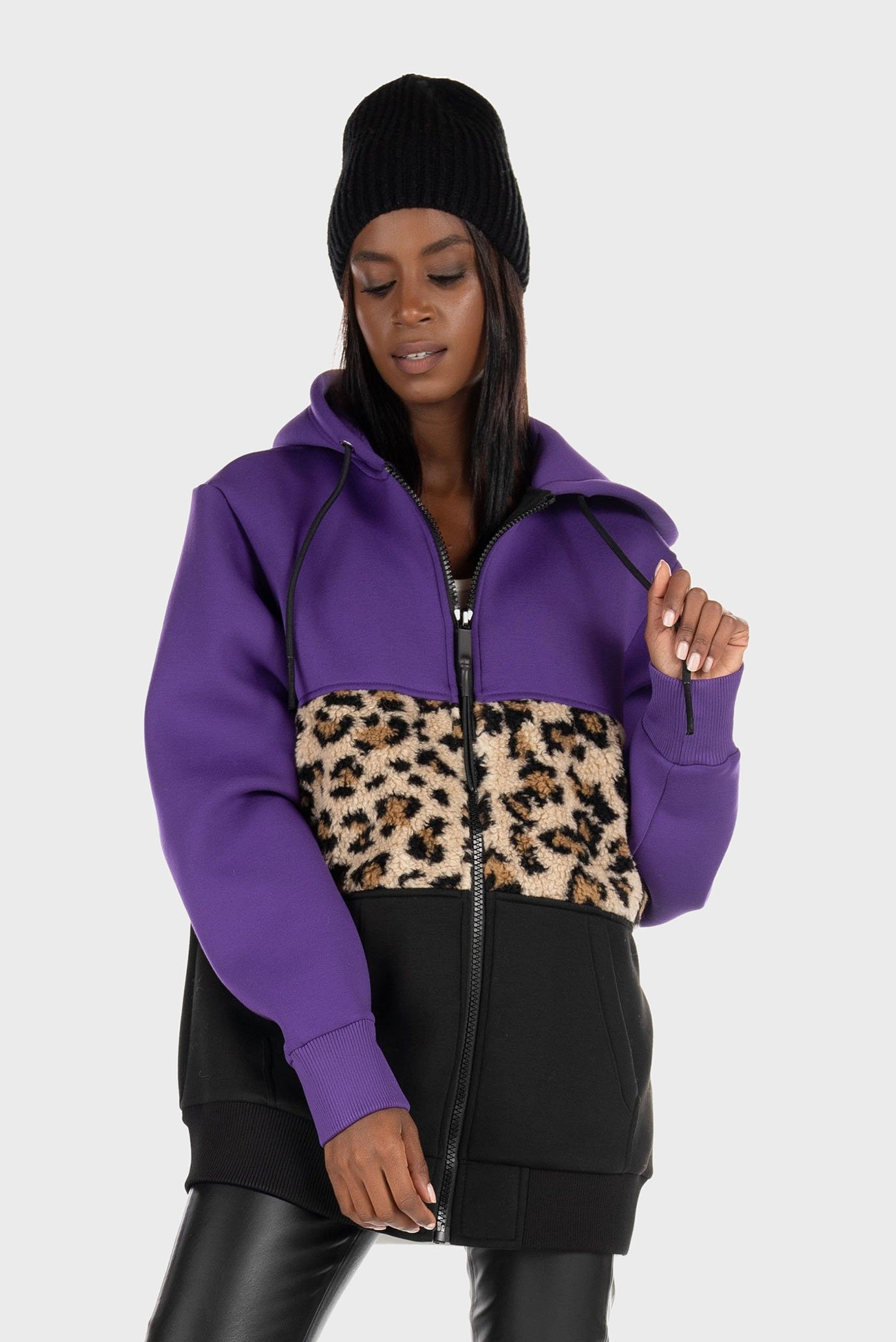 Реглан/F-GIRK-HOOD-ZIP-TARS-FL SWEAT-SHIRT 3