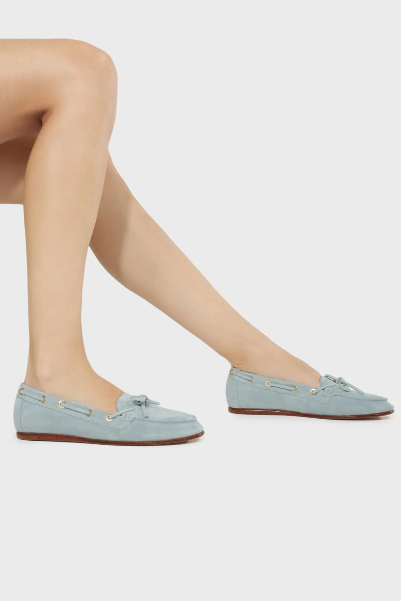 Лоферы CALC-FSR  HEAVY SUEDE    |LIGHT AZURE 5
