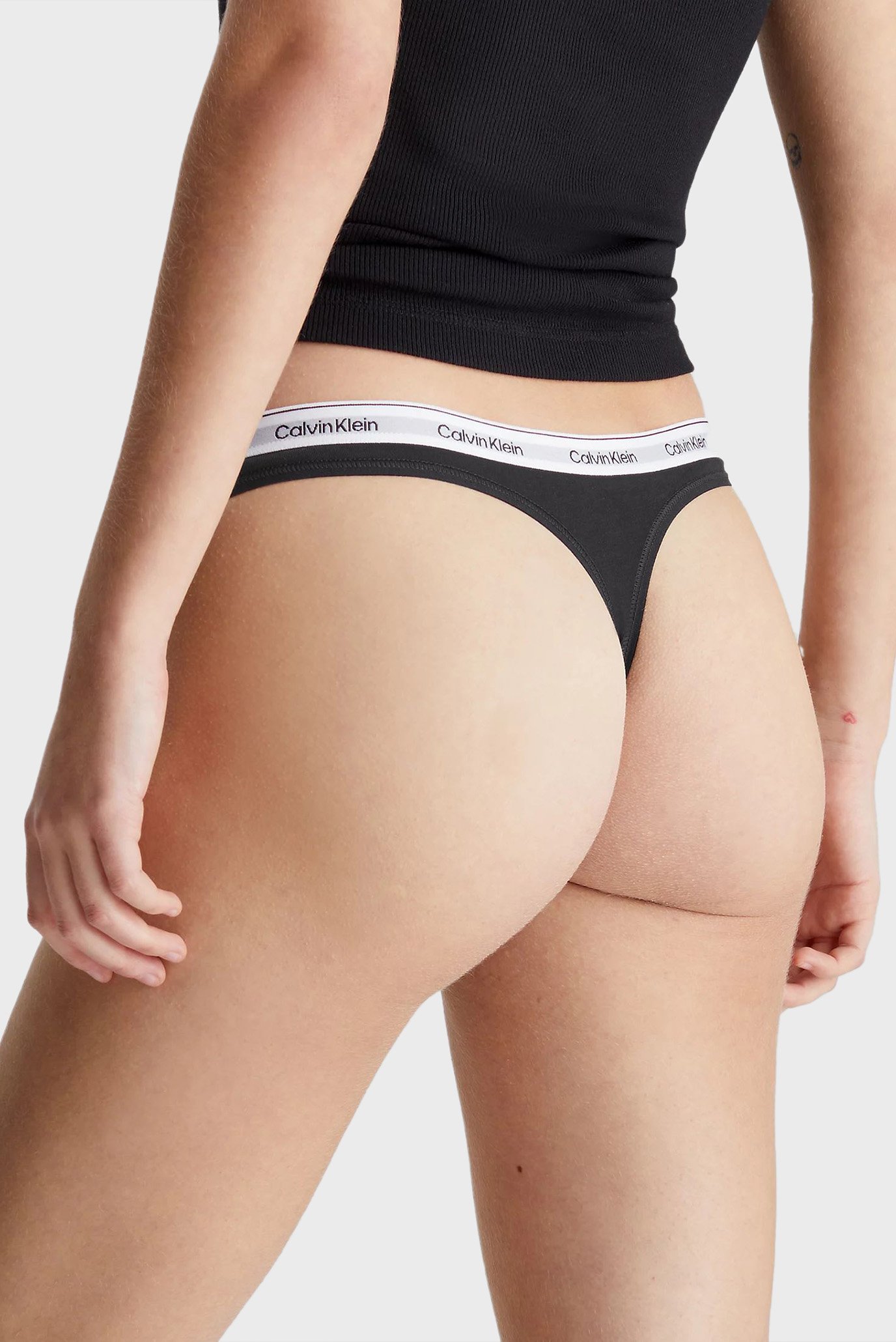 Женские черные трусики (3 шт)Calvin Klein Женские черные трусики (3 шт) 3