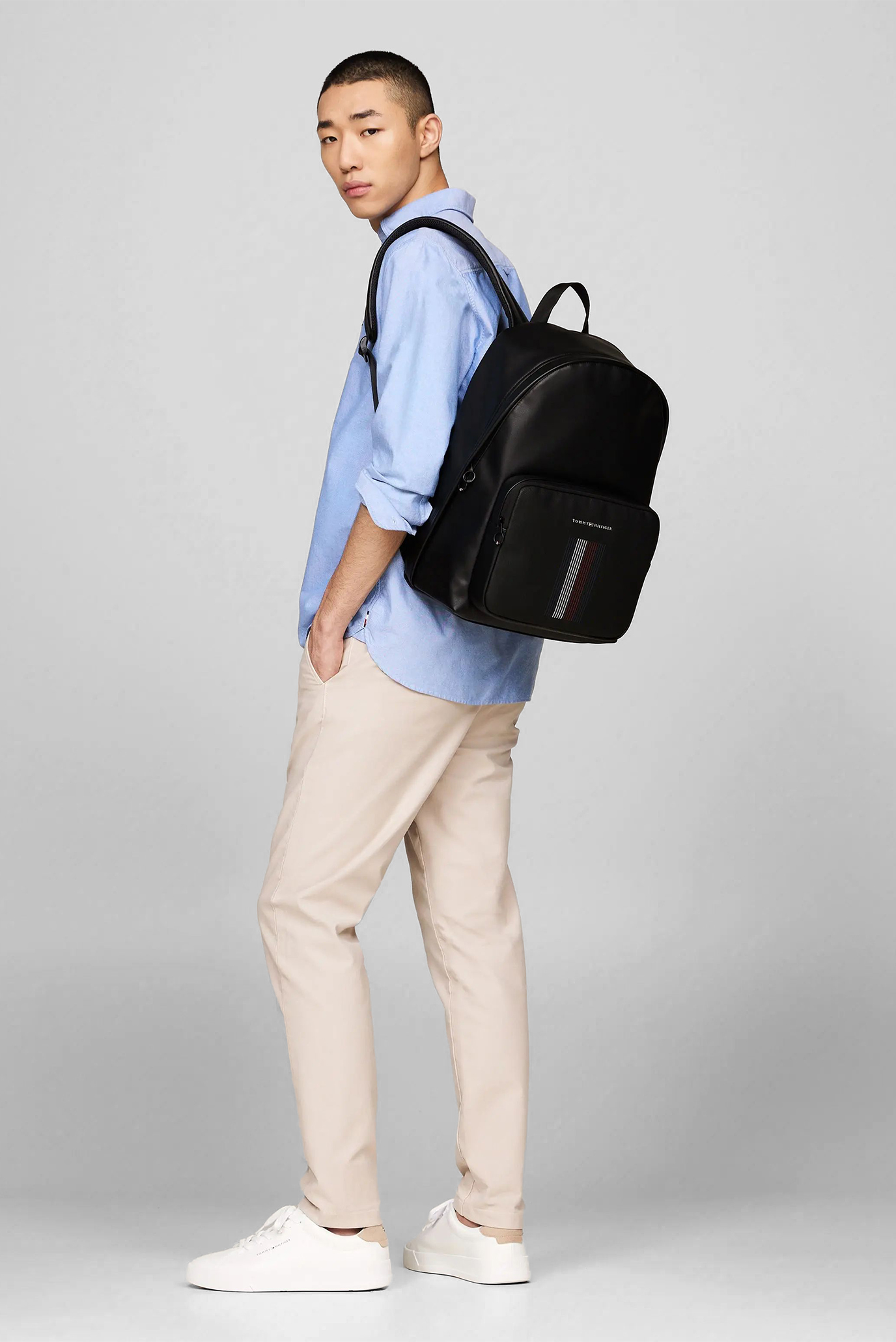 Мужской черный рюкзак TH FOUNDATION DOME BACKPACK 2