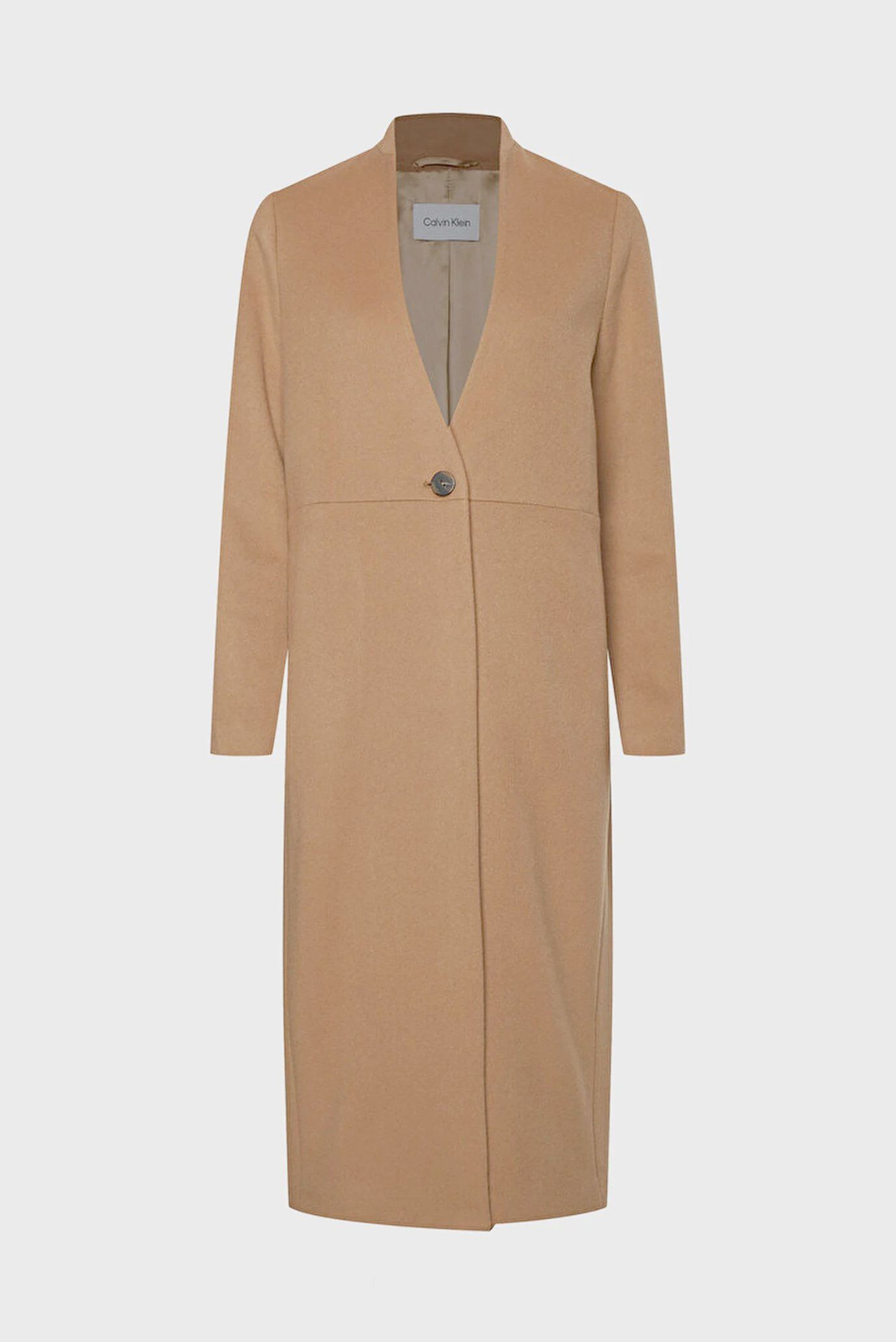 Женское бежевое шерстяное пальто LIGHTWEIGHT 6