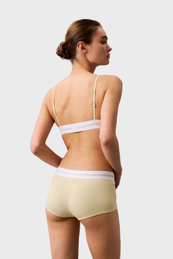Женские желтые трусики BOYSHORT