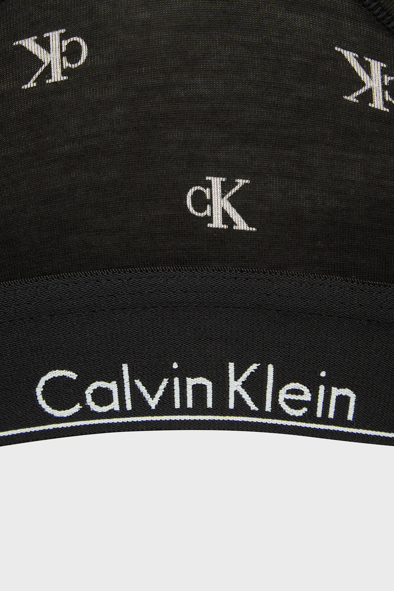 Женский черный топ с узором UNLINED BRALETTECalvin Klein Женский черный топ с узором UNLINED BRALETTE 5