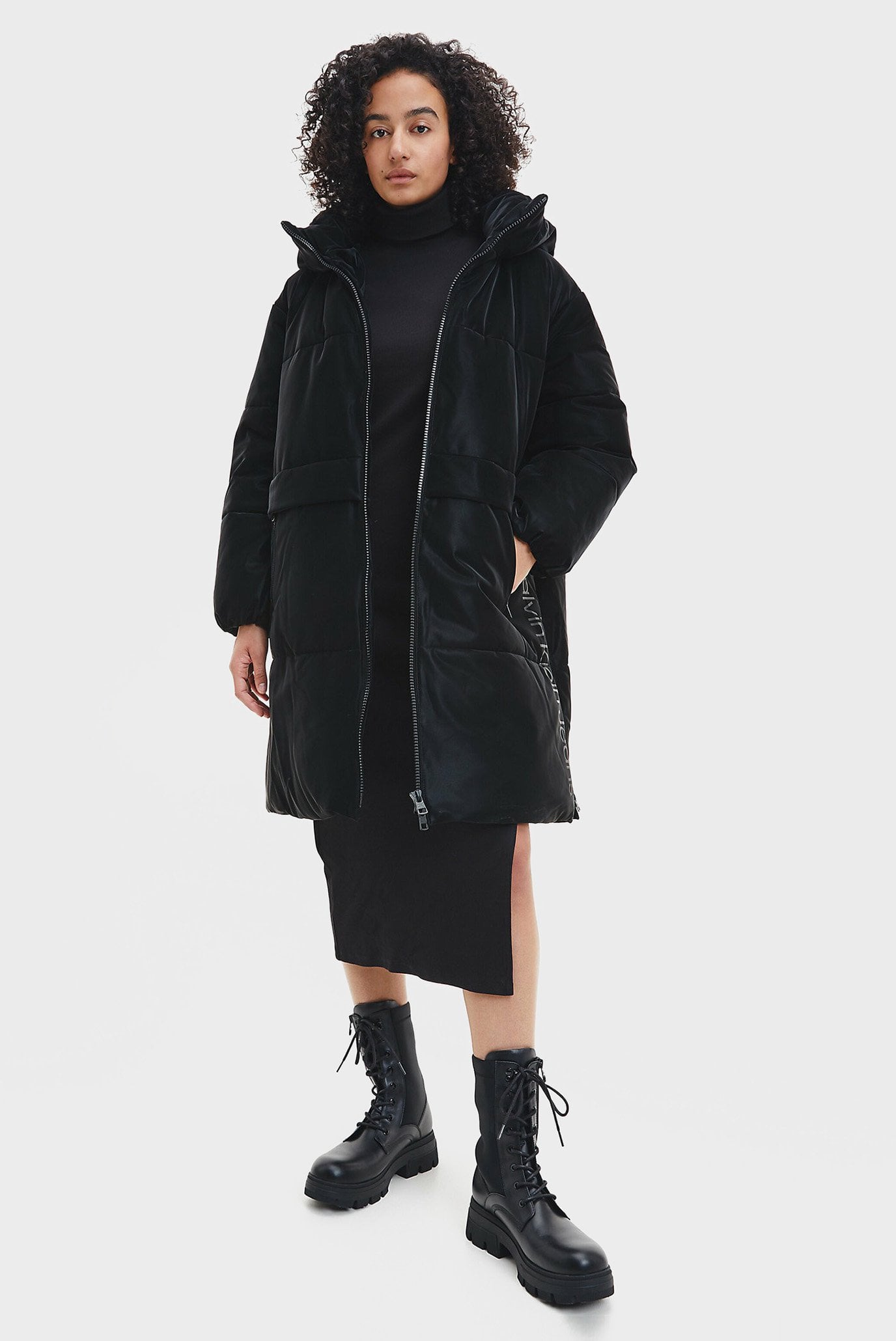 Куртка демисезонная FAUX SUEDE OVERSIZED PUFFER 3