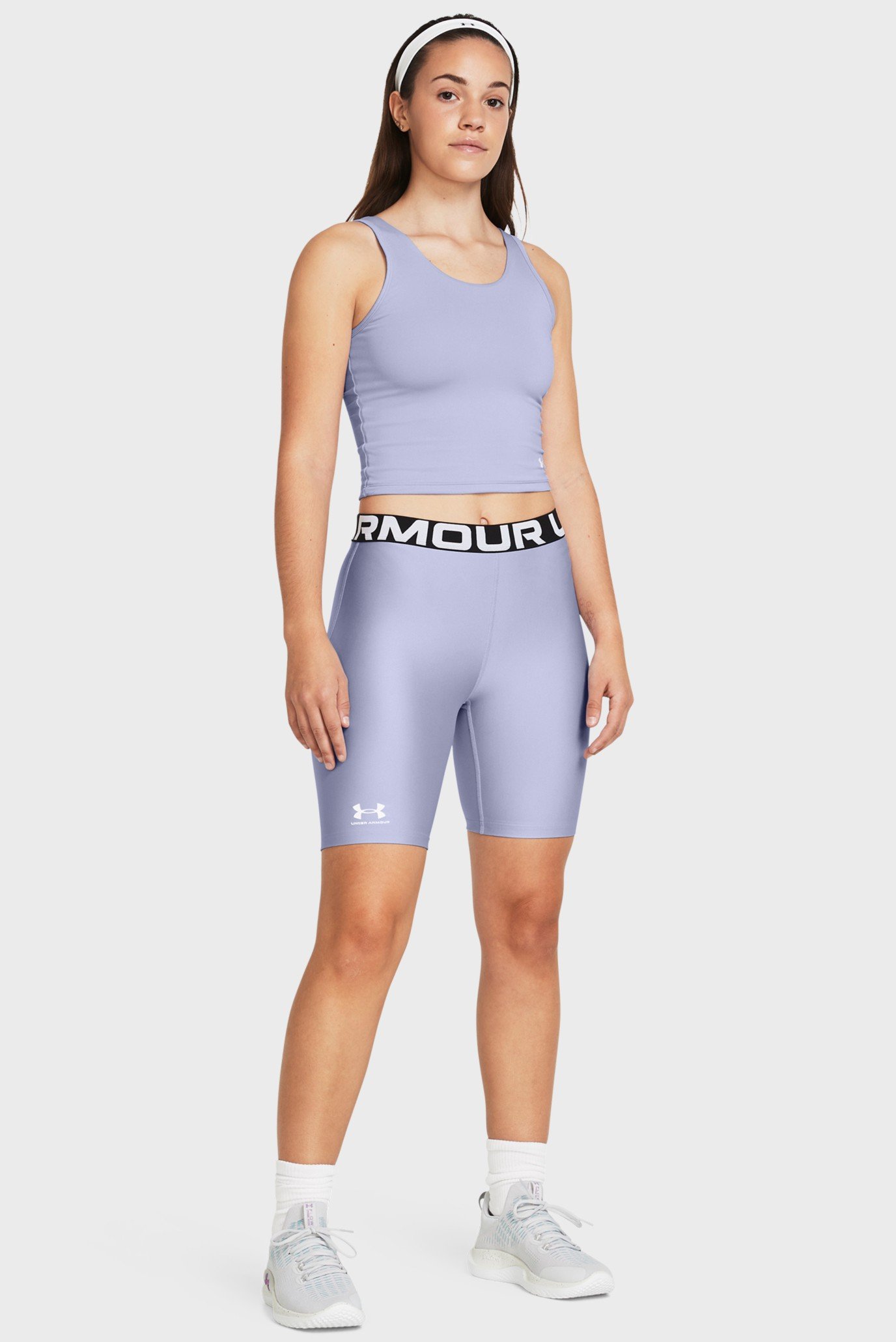 Женские сиреневые велосипедки UA HG Authentics 8in 2