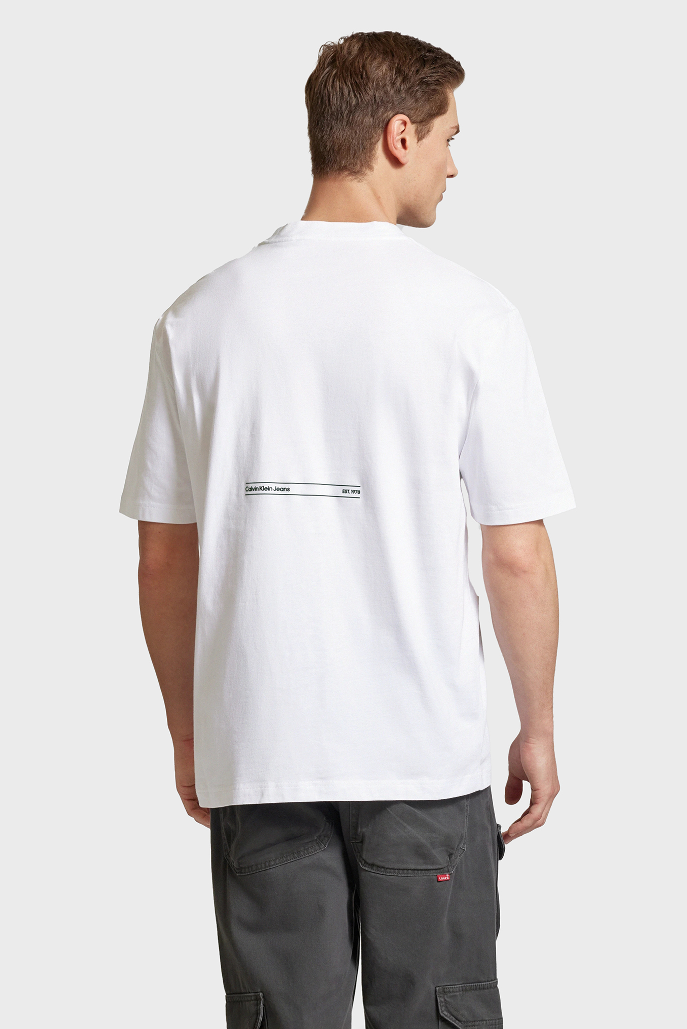 Мужская белая футболка EMBOSSED EUPHORIC FLORAL TEE 3