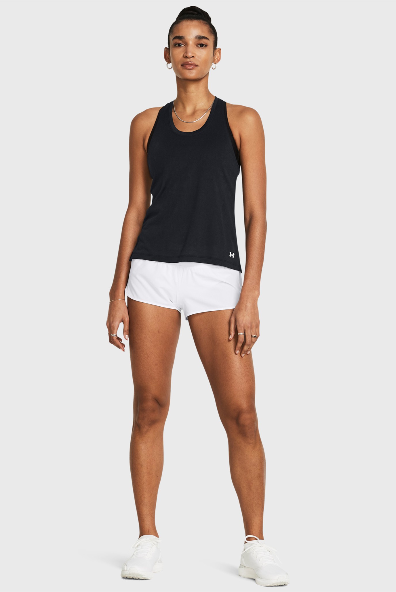 Женские белые шорты UA Launch Pro 2'' Shorts 2