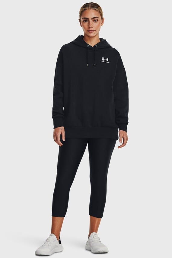 Женское черное худи Essential Flc OS Hoodie