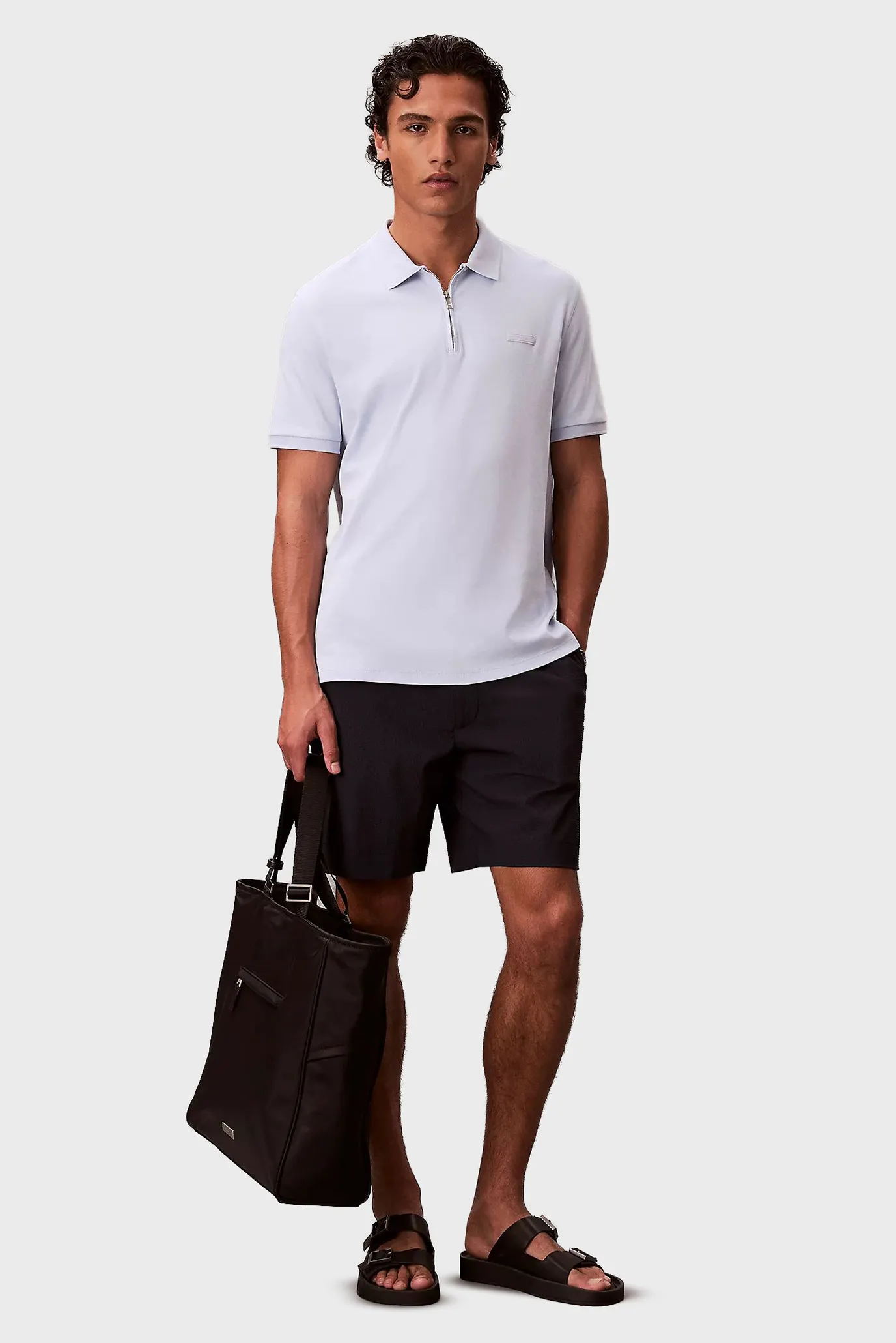 Поло SS SLIM SUPIMA ZIP POLO 2