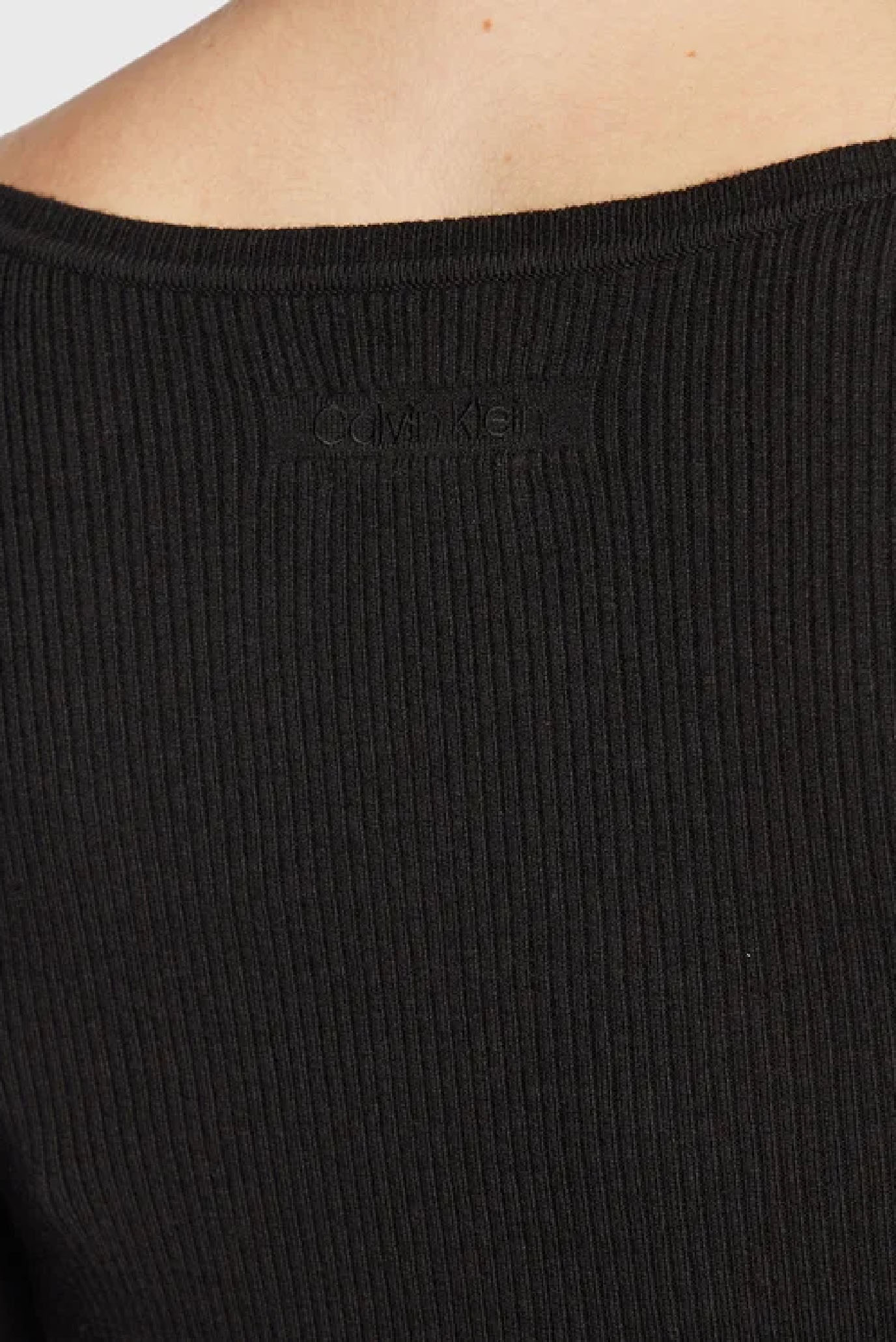 Платье RIB SQUARE-NECK MIDI DRESS 5