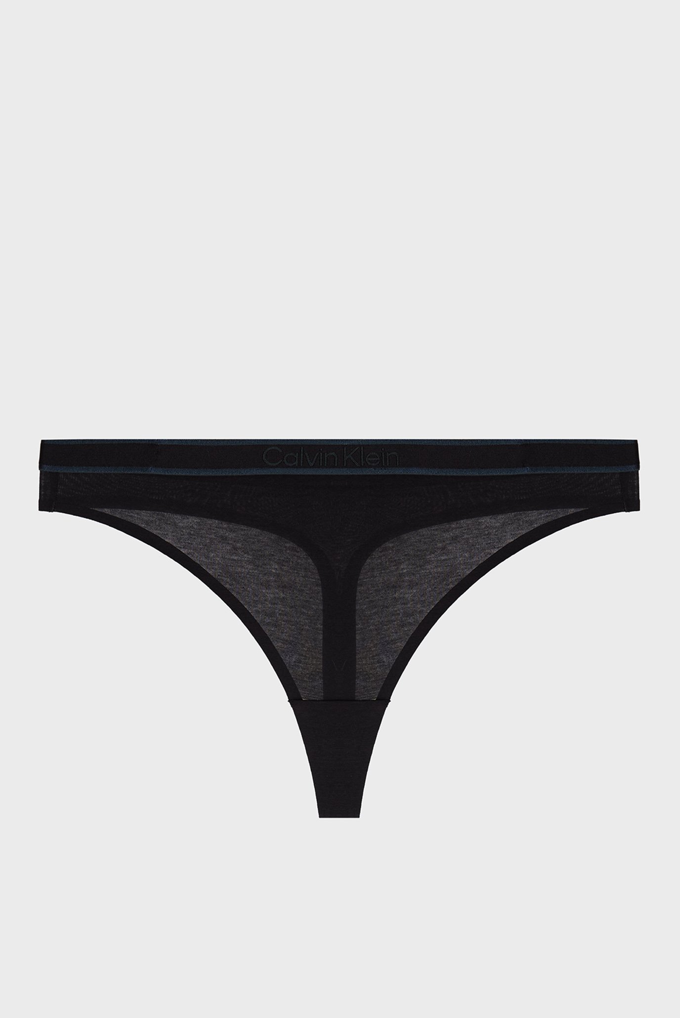 Женские черные трусики THONG 7