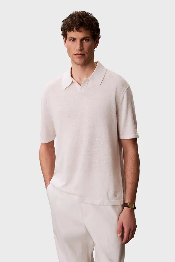 Поло SS LINEN BLND JOHNNY SWTR 12GG Calvin Klein