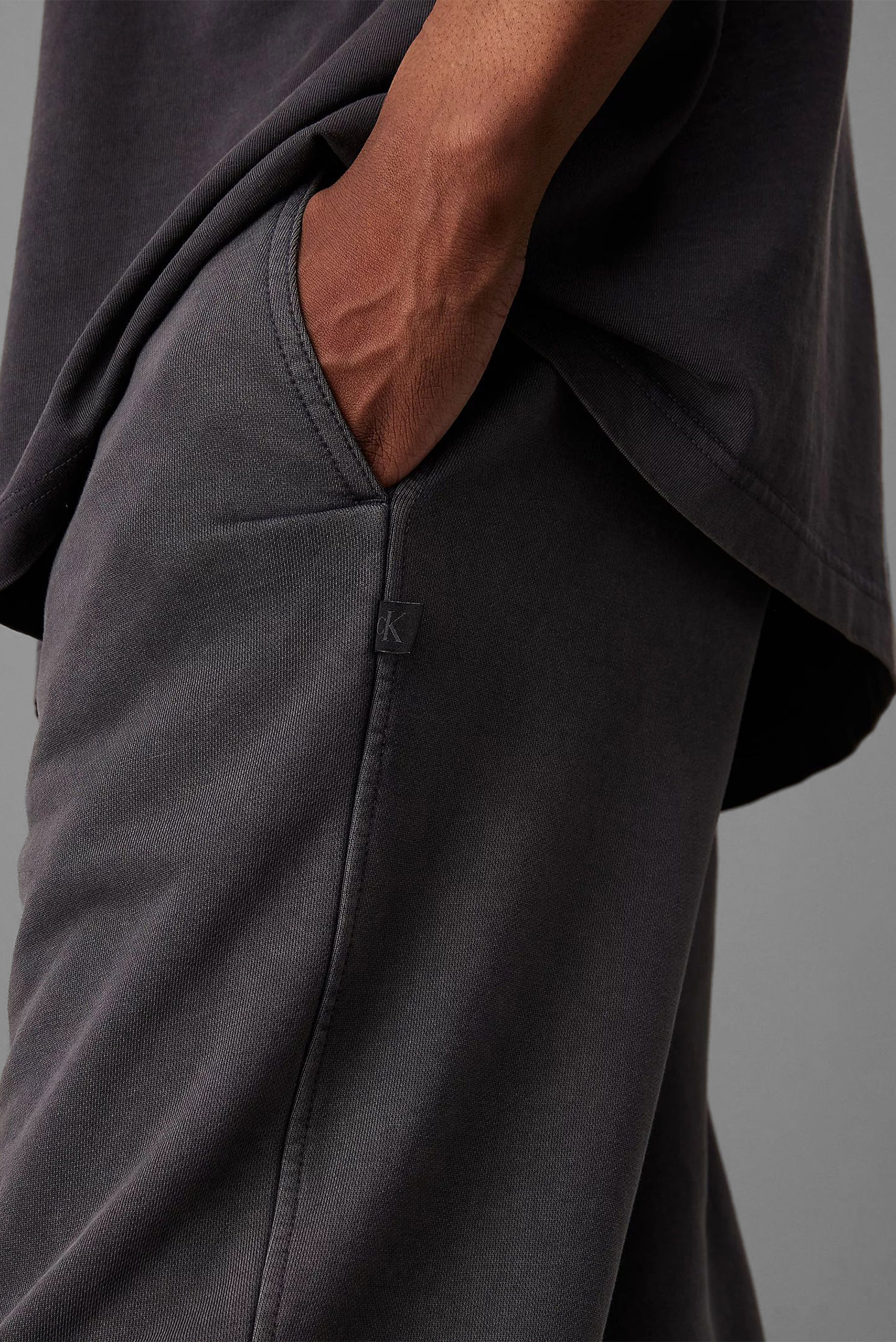 Мужские темно-серые спортивные брюки WASHED HEAVY 4