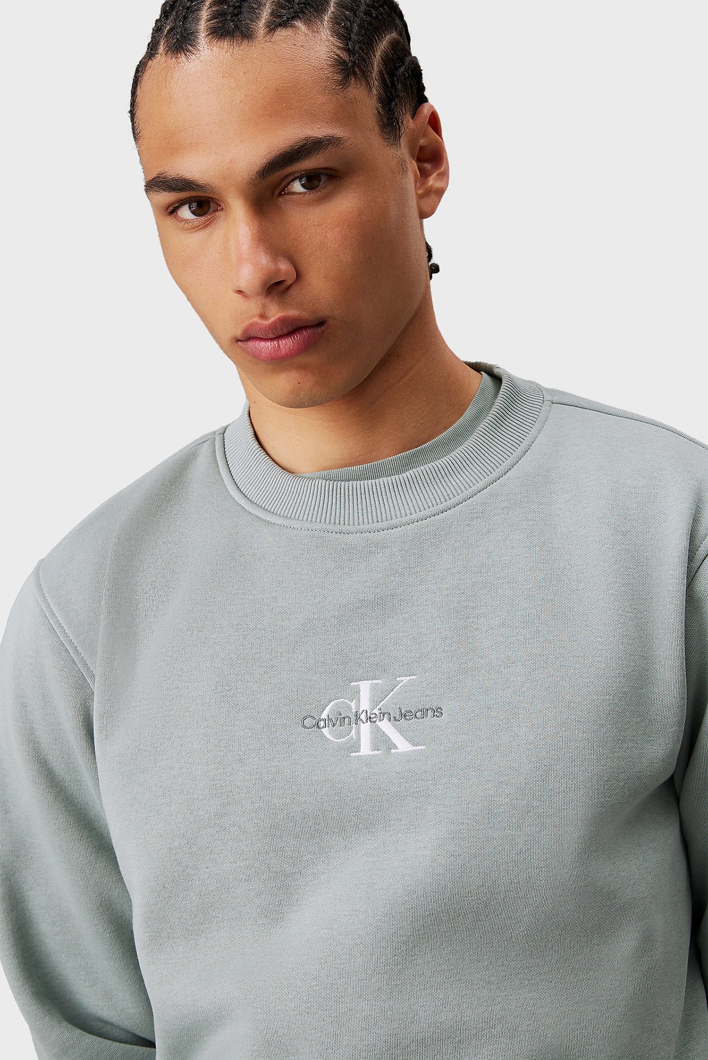 Мужской серый свитшот MONOLOGO CREW NECK 4