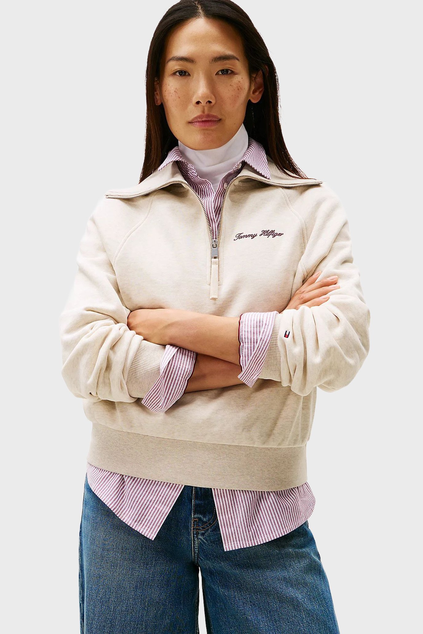 Реглан CLASSIC SCRIPT FLEECE HALF-ZIP 1