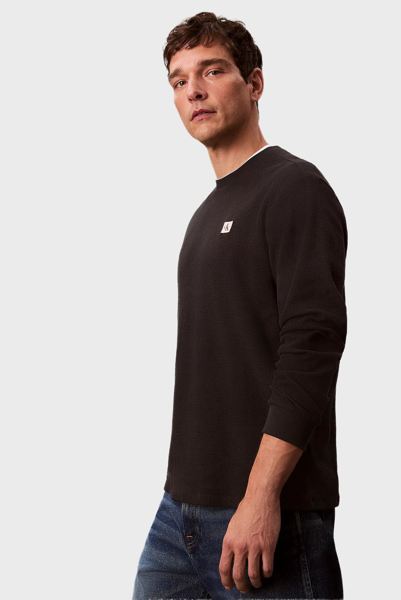 Лонгслив LS WAFFLE BADGE CREWNK TEE 4