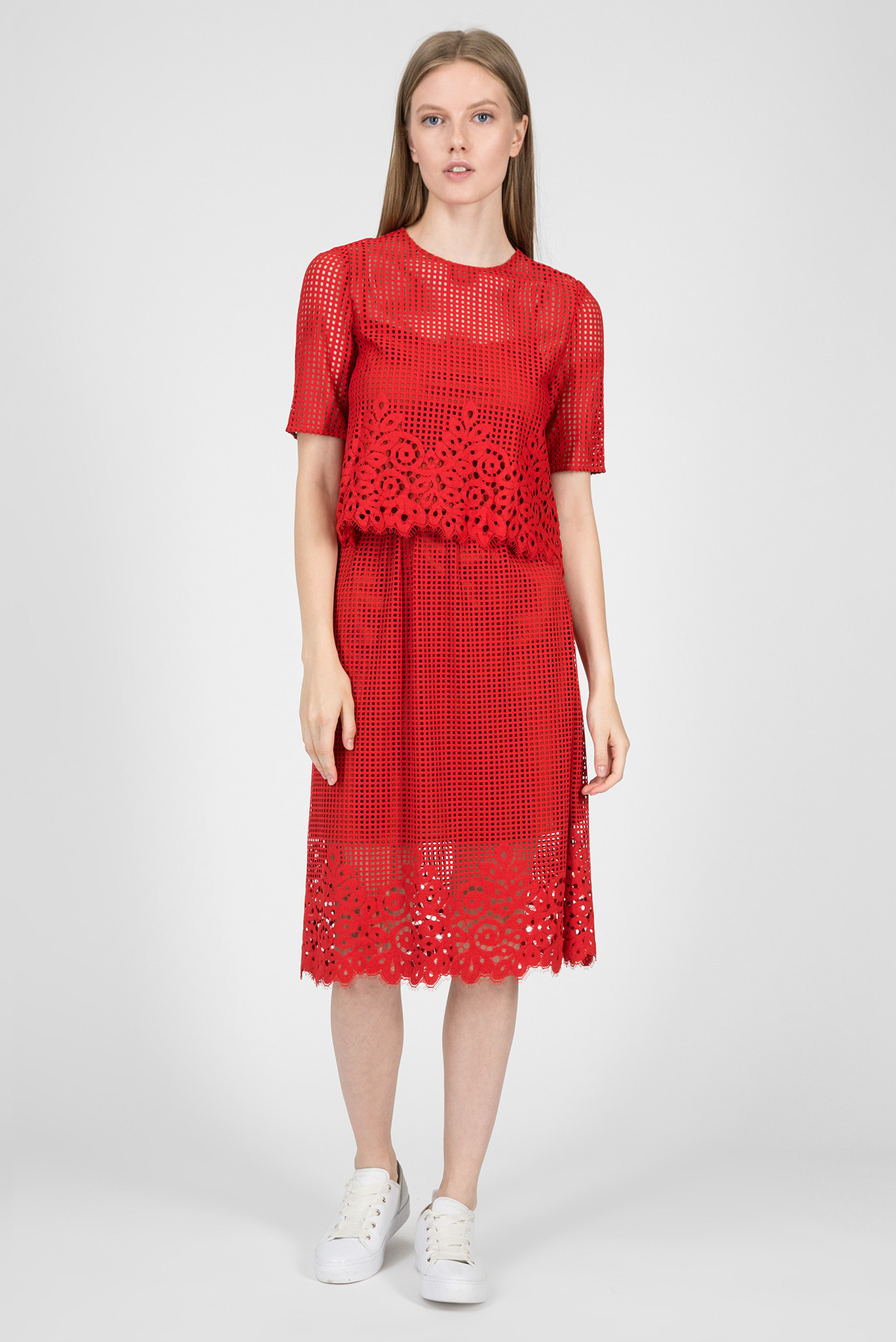 Женская красная блуза 5