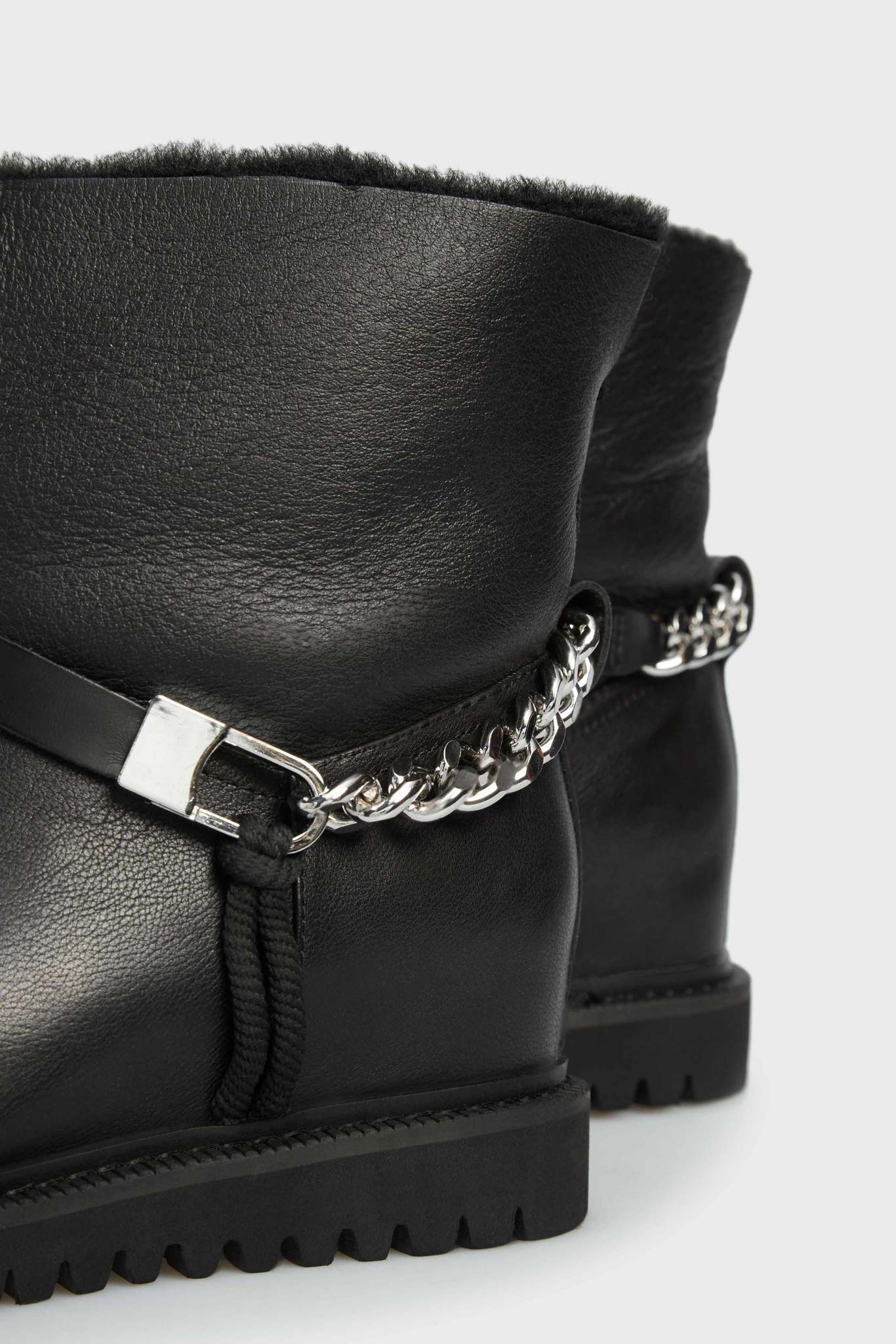 Женские черные кожаные ботинки Alsafi 2