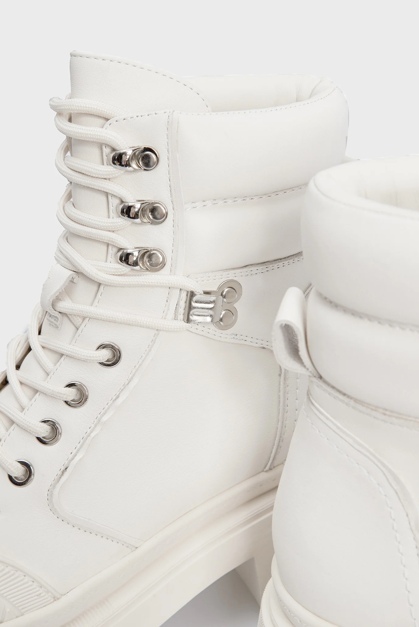 Женские белые кожаные хайкеры Harlow 3