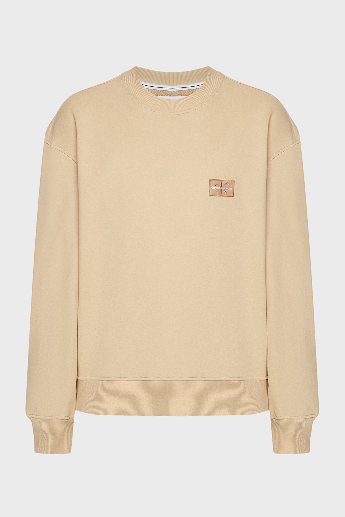 Мужской бежевый свитшот SHRUNKEN BADGE CREW NECK 4