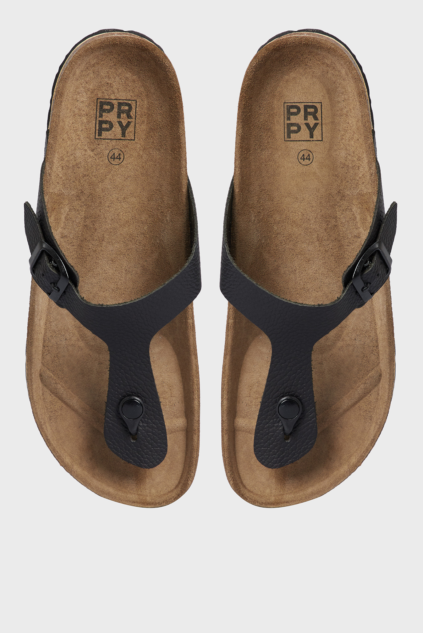 Мужские черные кожаные вьетнамки Diaz 9