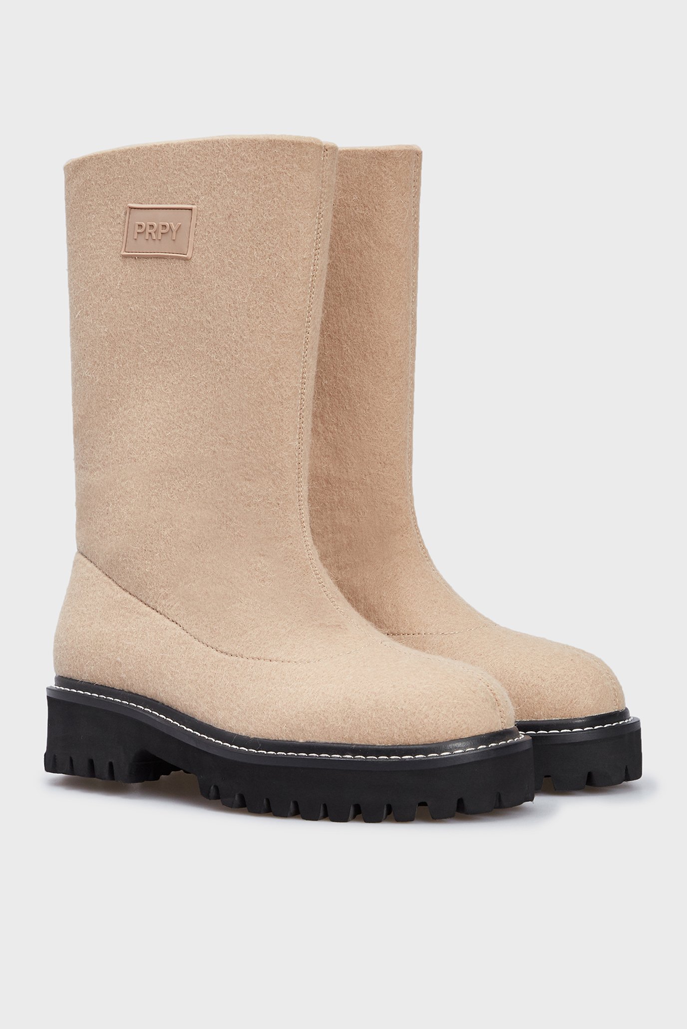 Женские бежевые сапоги Alisa 8