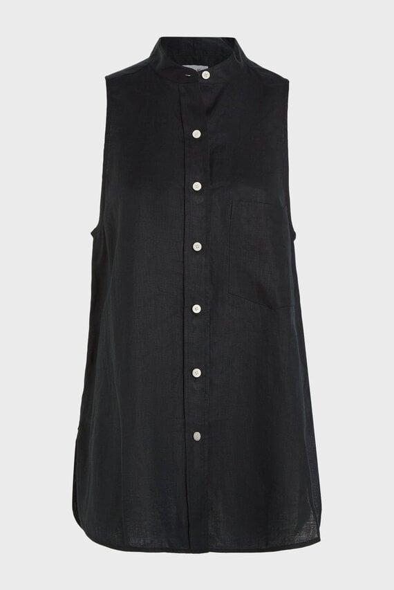 Топ LINEN SLEEVELESS TOP