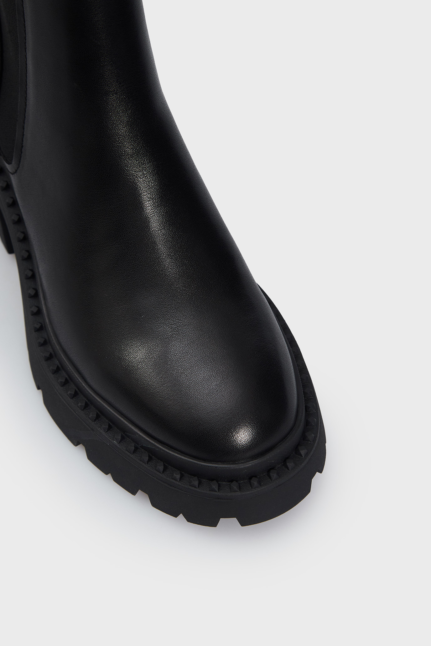 Женские черные кожаные челси Gasteria 4