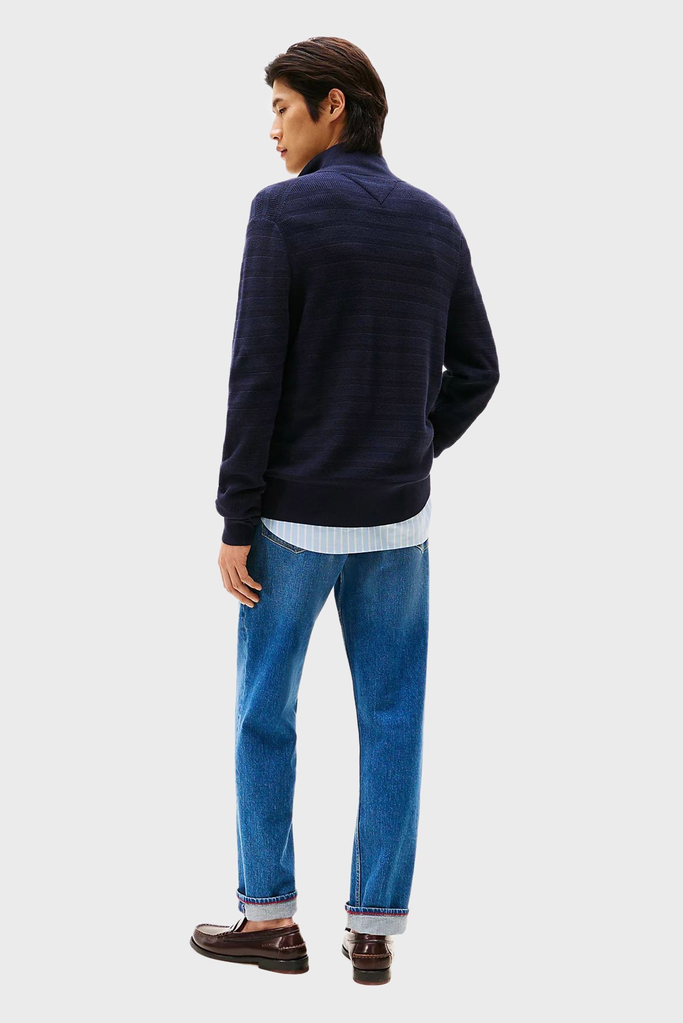 Кардиган/STRIPE STRUCTURE ZIP THRU 3