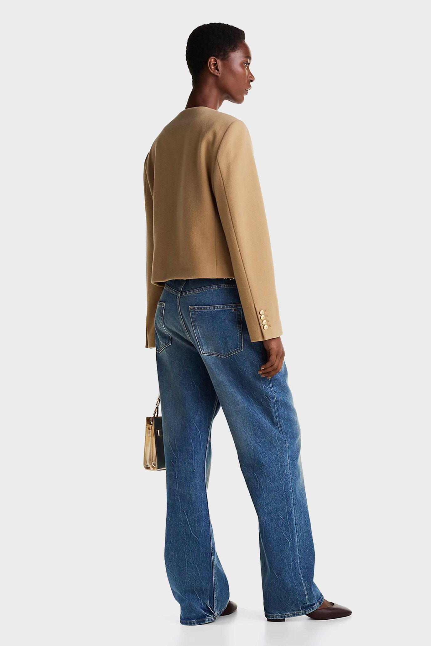 Куртка демисезонная CROP WOOL GOLD BUTTON JACKET 3