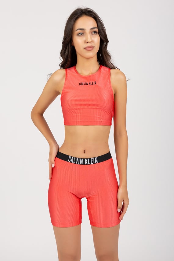 Calvin klein short and crop top set hotsell