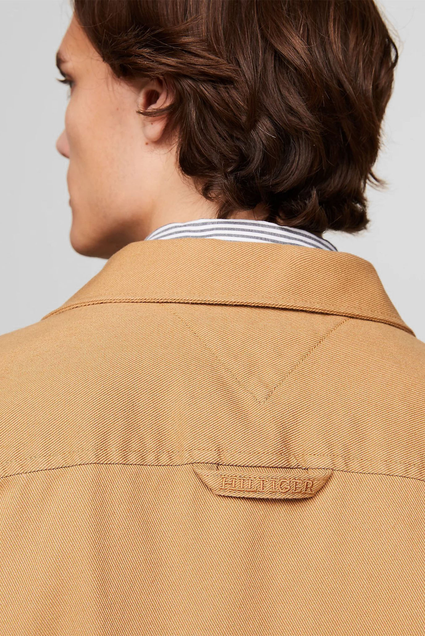 Мужская бежевая рубашка TWILL  JACKET 5