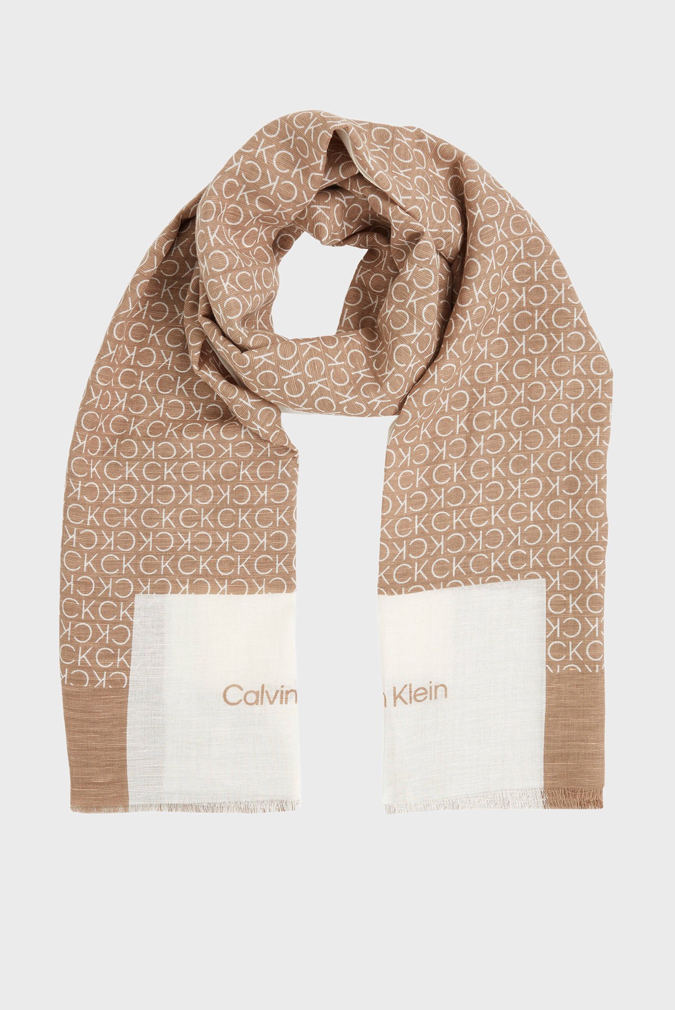 Шарф GEO MINIMAL LOGO LINEN STOLE 1
