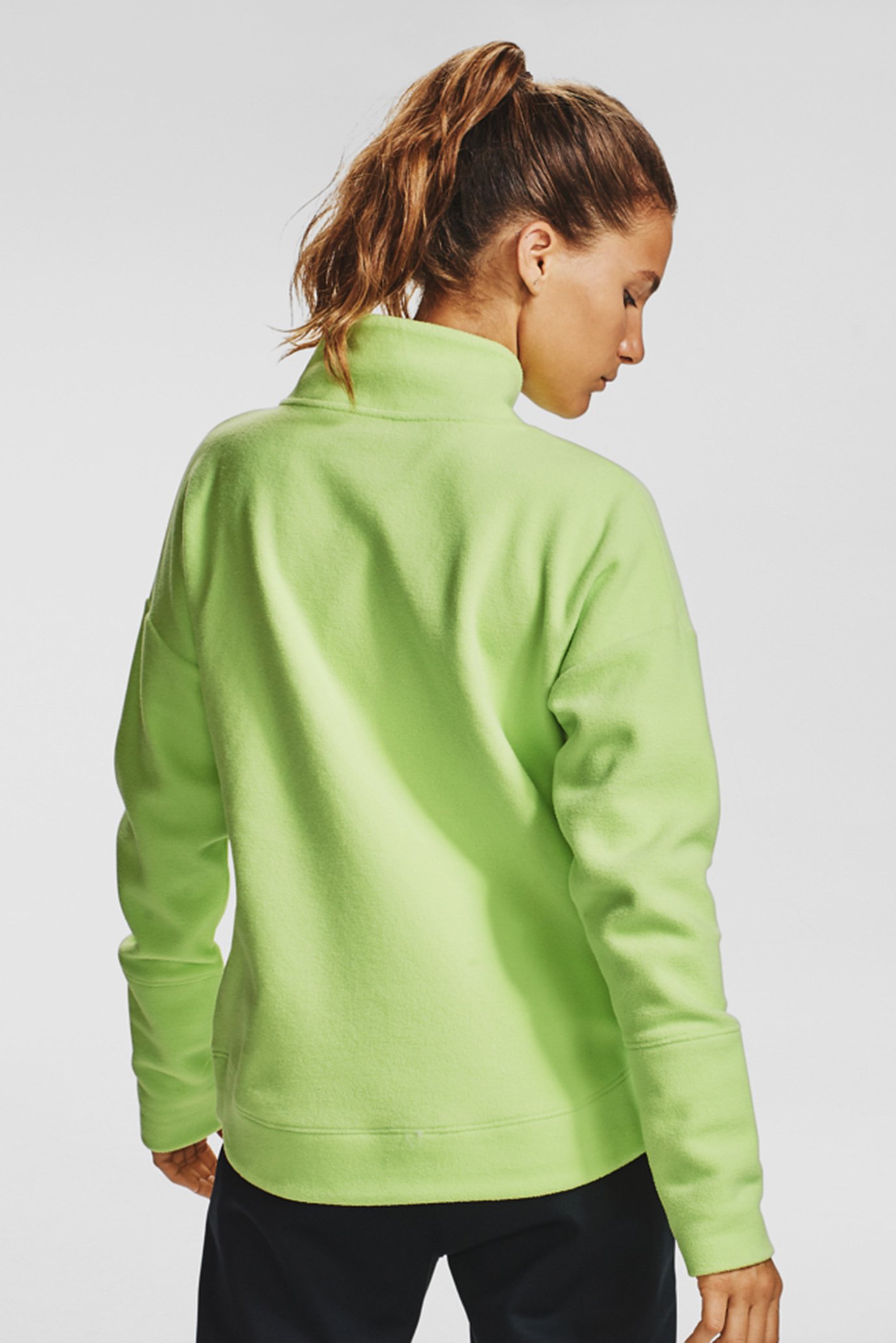 Женский салатовый свитшот Recover Fleece Wrap Neck 6