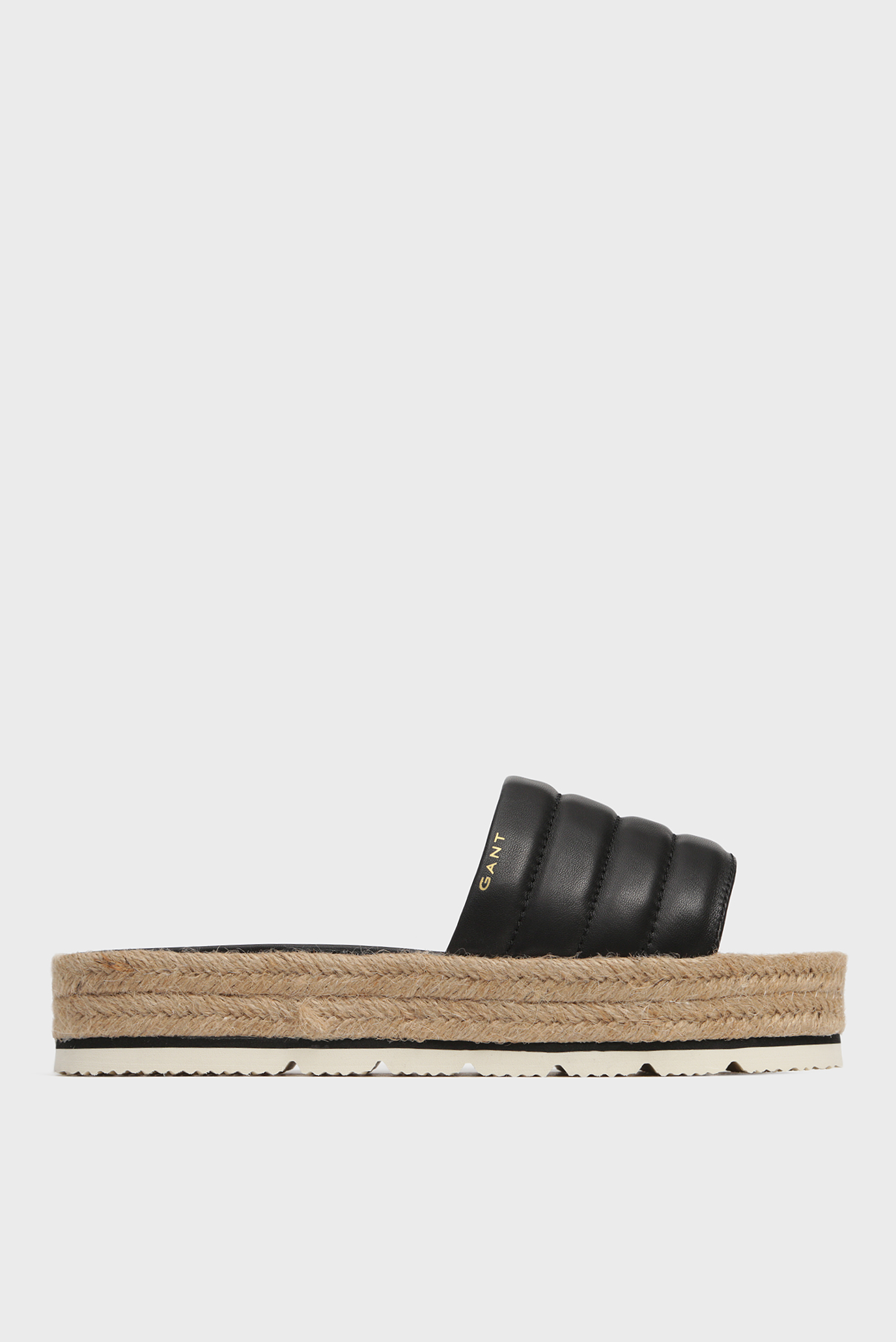 Женские черные кожаные слайдеры CAPE CORAL 6