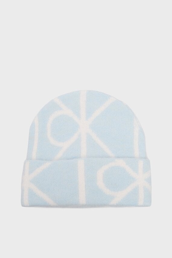 Шапка EMBLEM AOP BRUSHED BEANIE Calvin Klein