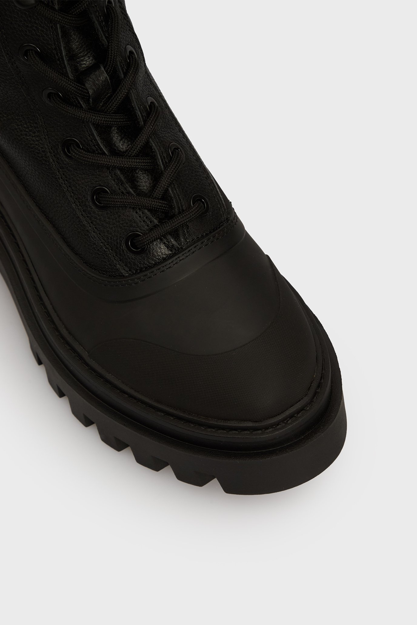 Женские черные ботинки FLATFORM LACE UP BOOT PADDED 4