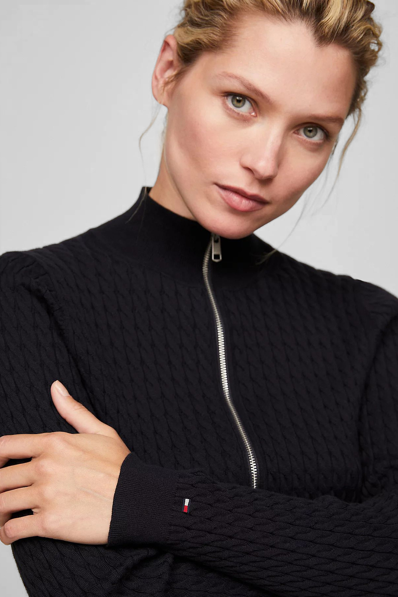 Кардиган SKINNY CABLE ZIP CARDIGAN Tommy Hilfiger Кардиган SKINNY CABLE ZIP CARDIGAN 4