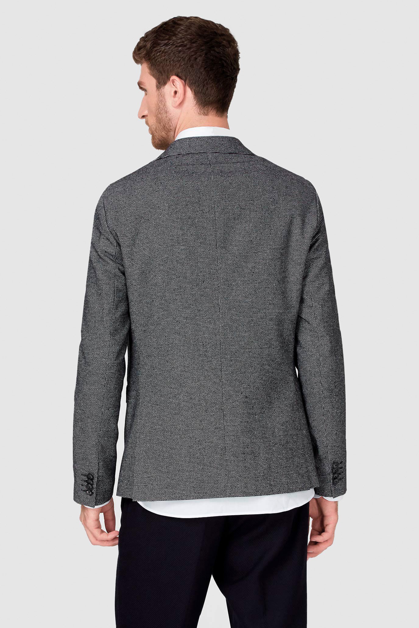 Мужской серый пиджак FKS SLIM FIT LAPEL 4